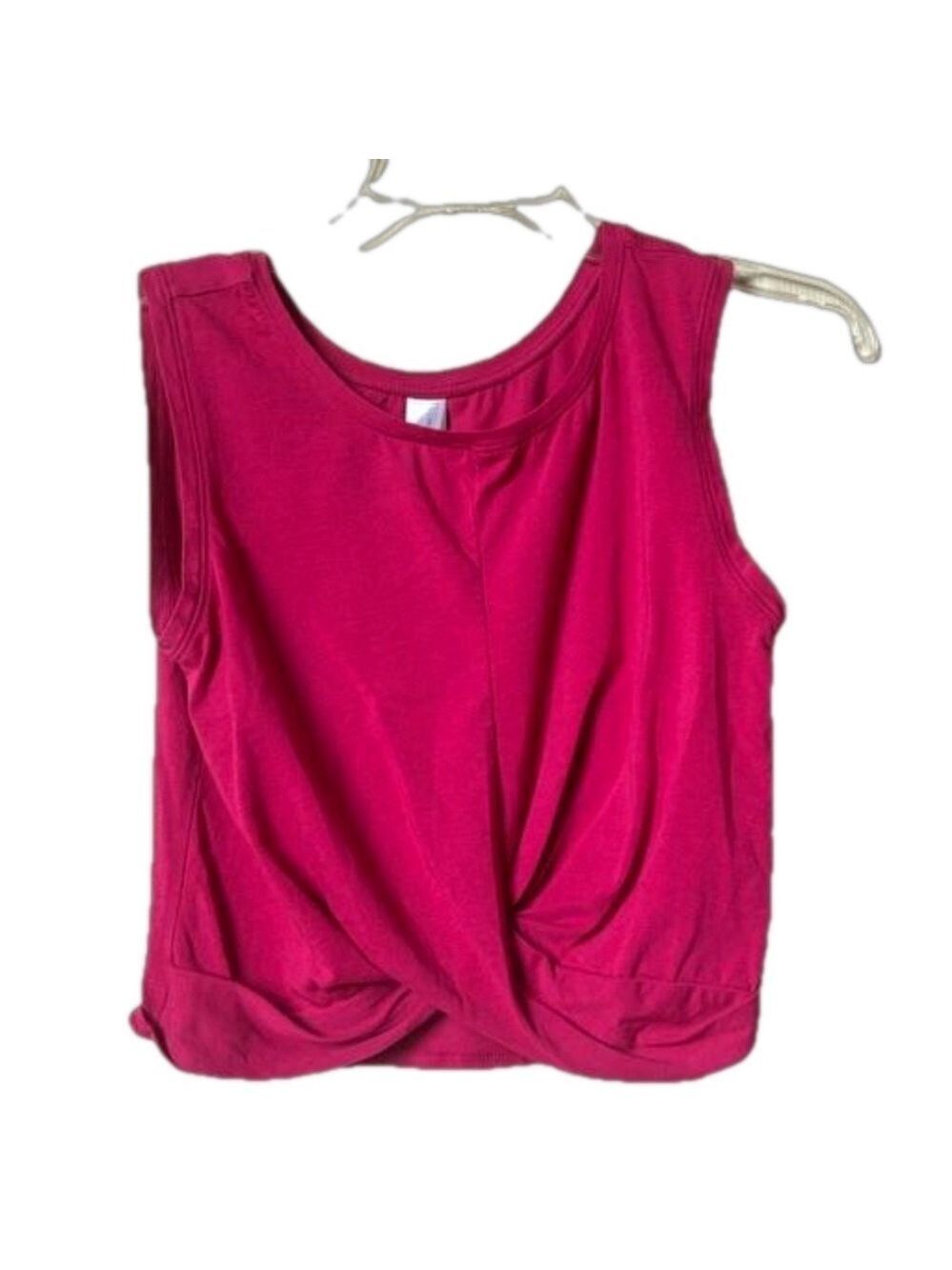 Core 10 Crop Tank. Fuschia with twist at hem. Sleeveless Sz Small. Worn 1 time